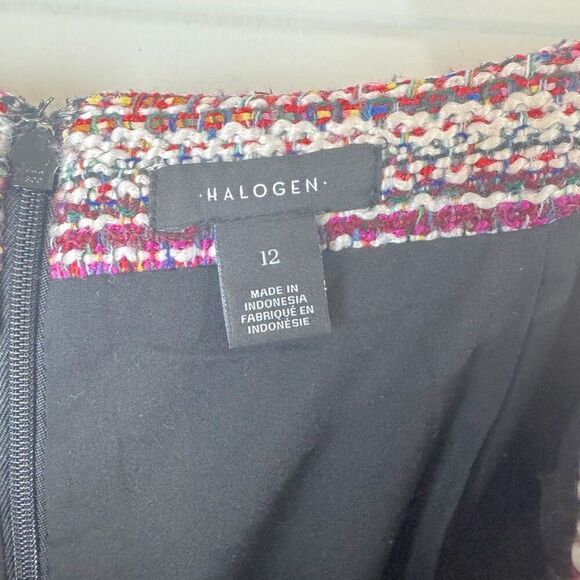 Halogen Multicolor Tweed Wrap Mini Skirt | Size 12 | Nordstrom - Picture 6 of 10